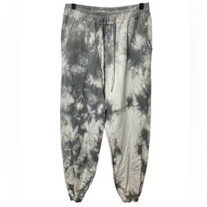 Eternelle Made in Italy Sweatpants White & Grey Print Size M